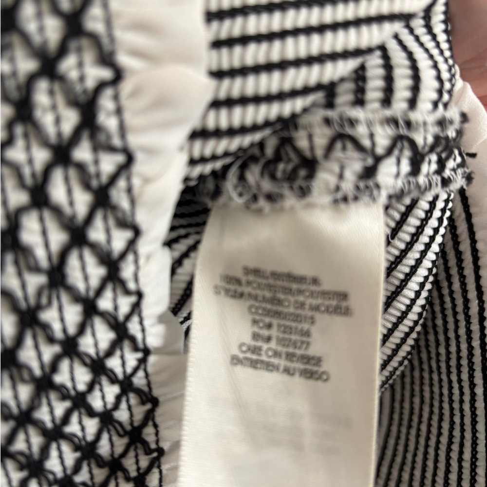Alice + Olivia Monochrome Textured Top